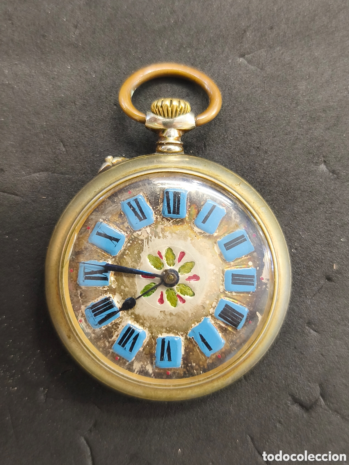 Pocket watches: Reloj de bolsillo Roskopf S.A funciona, 5cm di&aacute;metro