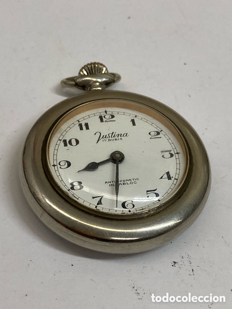 Montres de poche: Reloj Justina carga manual