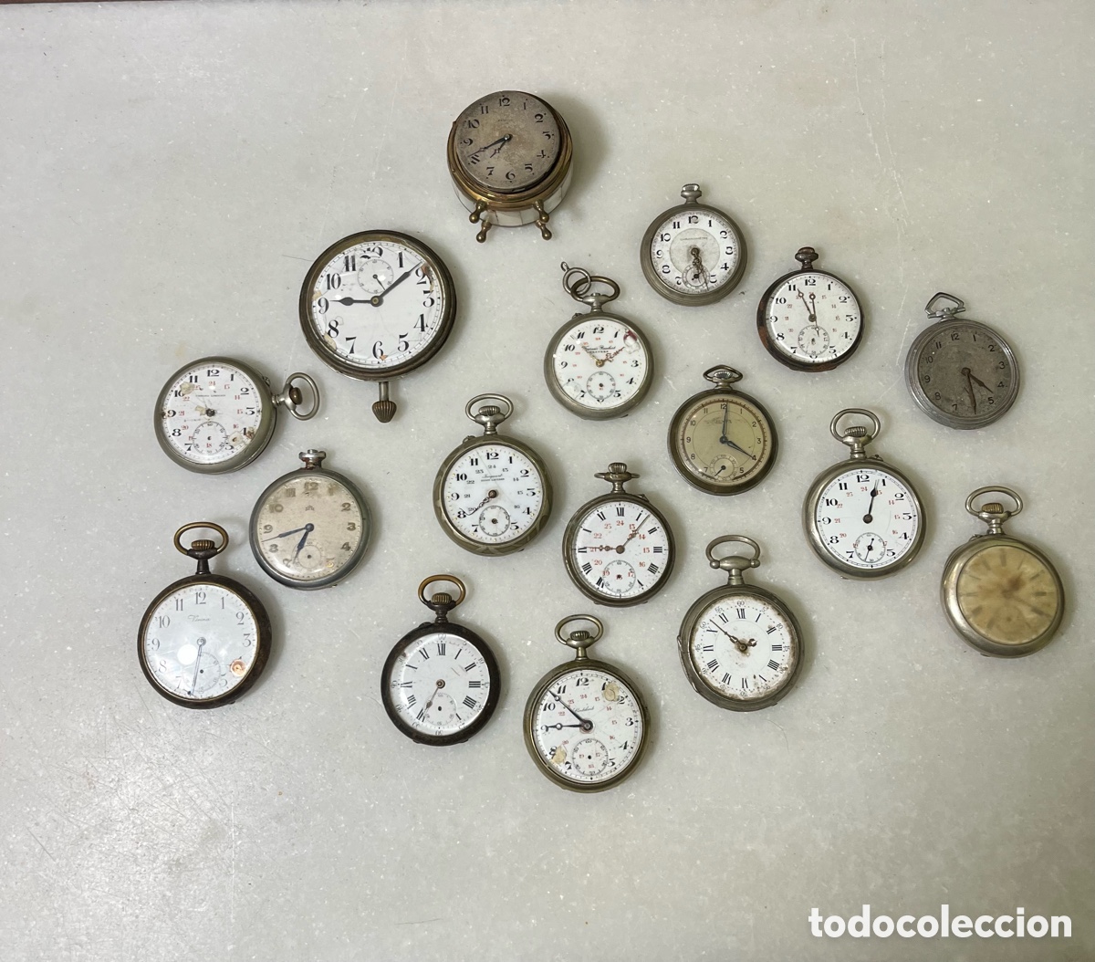 Relojes de bolsillo: 17 relojes de bolsillo para restaurar o piezas de recambio