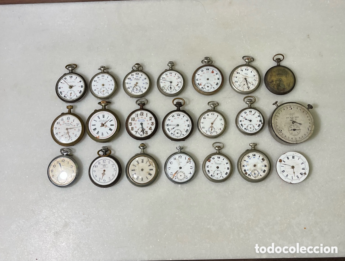 Relojes de bolsillo: 21 relojes de bolsillo para restaurar o piezas