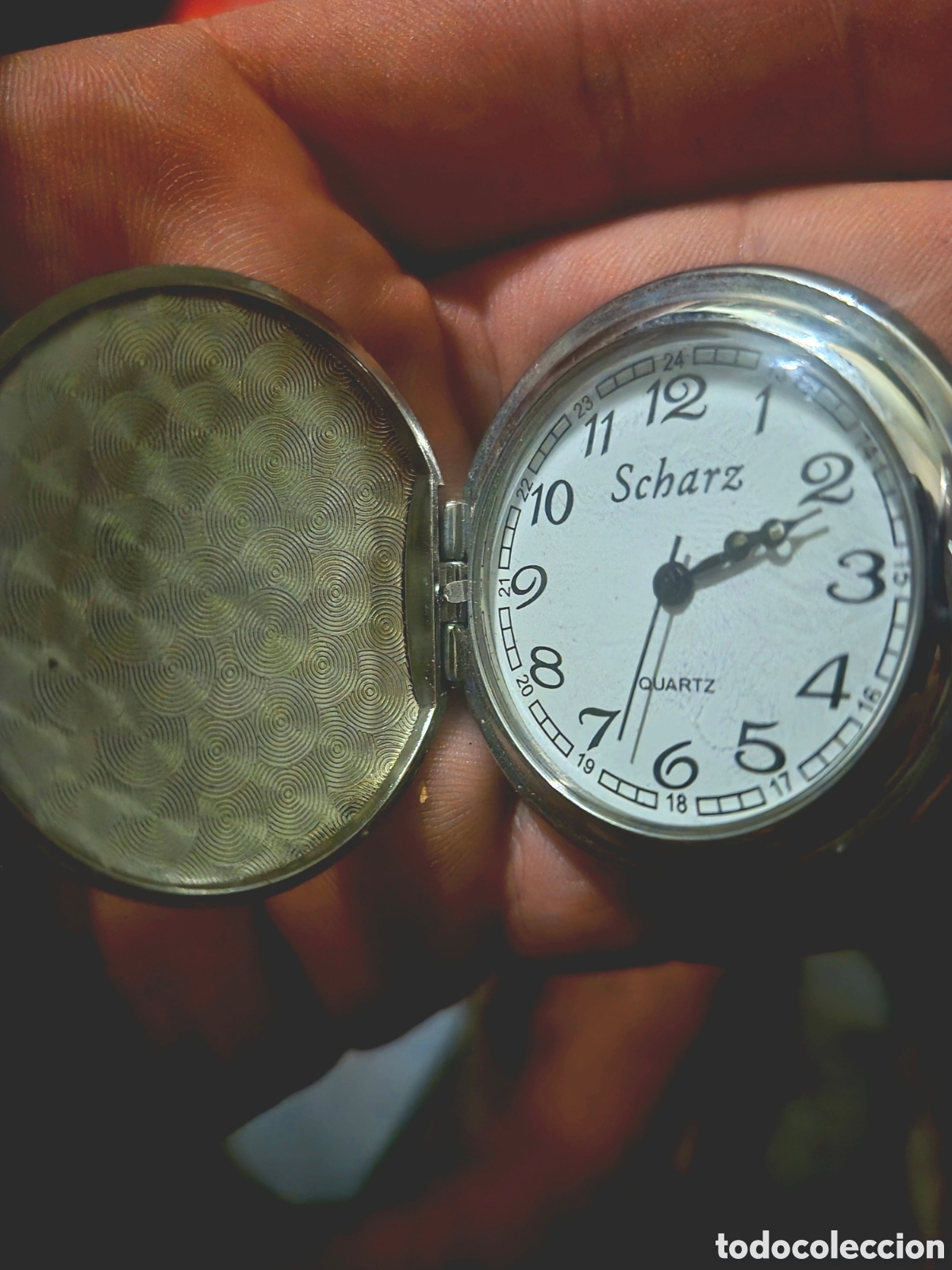 Montres de poche: Reloj de bolsillo scharz quartz