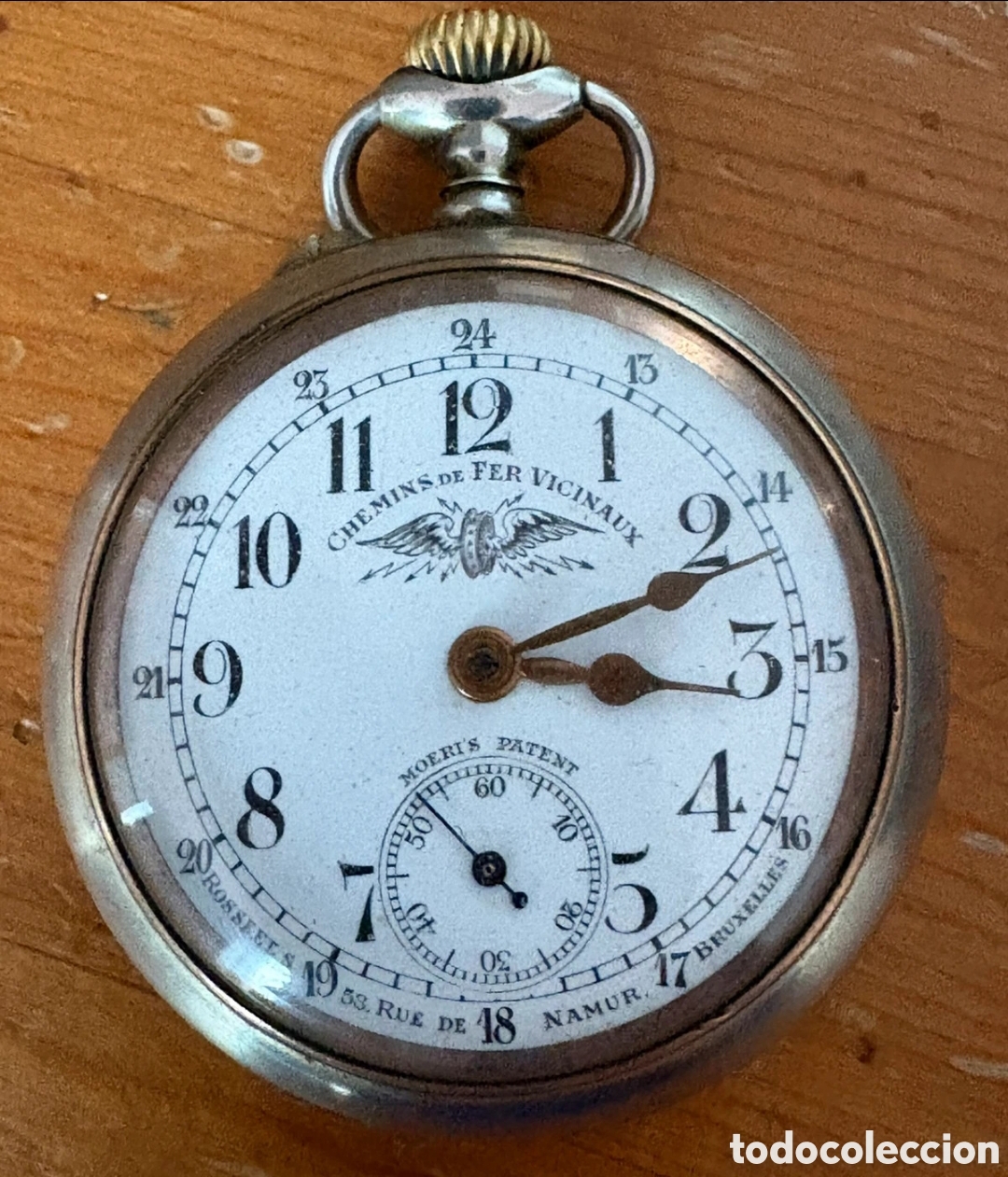 Relojes de bolsillo: Reloj bolsillo ferrocarril antiguo medalla de oro 1900