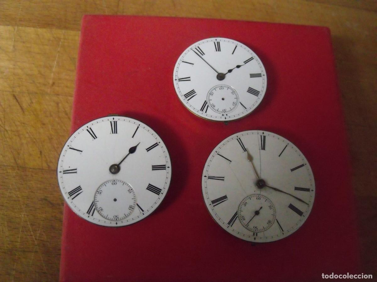 Relojes de bolsillo: 3 MAQUINARIAS INGLESAS CATALINAS EN BUEN ESTADO-LOTE 259-98