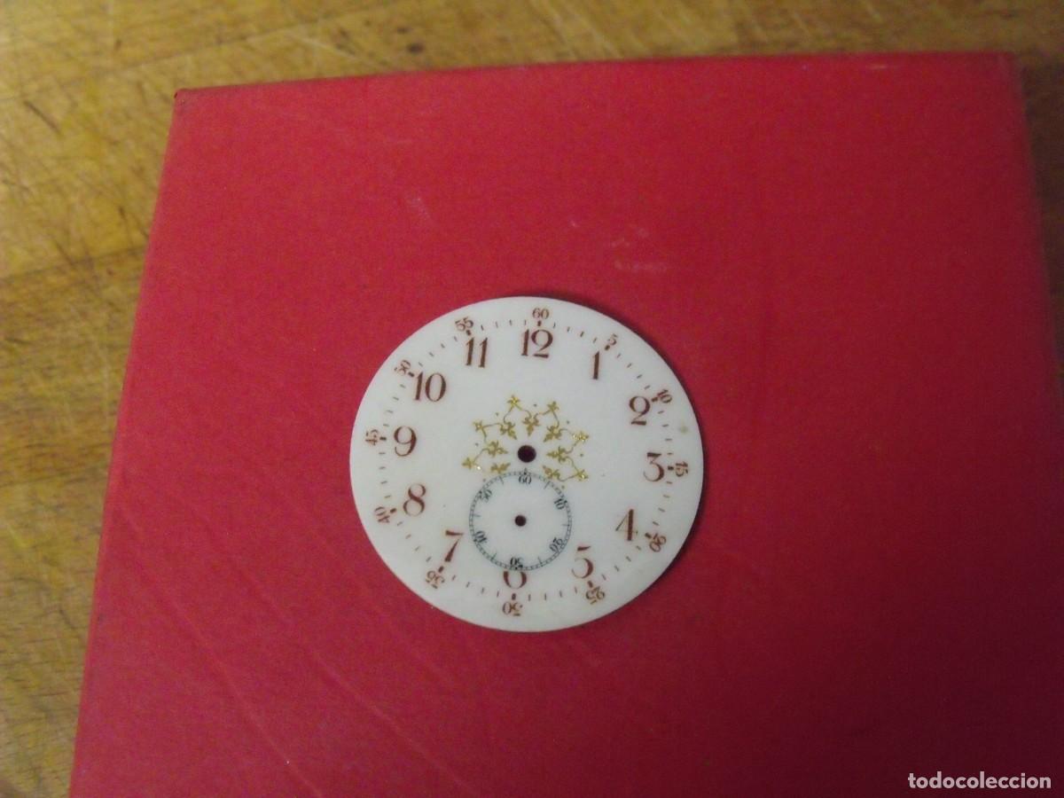 Relojes de bolsillo: ANTIGUA ESFERA NUEVA EN PORCELANA PARA RELOJ BOLSILLO--A&Ntilde;O 1910-LOTE 259-98