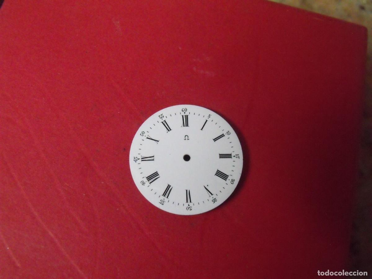 Relojes de bolsillo: ANTIGUA ESFERA NUEVA EN PORCELANA PARA RELOJ BOLSILLO-OMEGA-A&Ntilde;O 1910-LOTE 259-98
