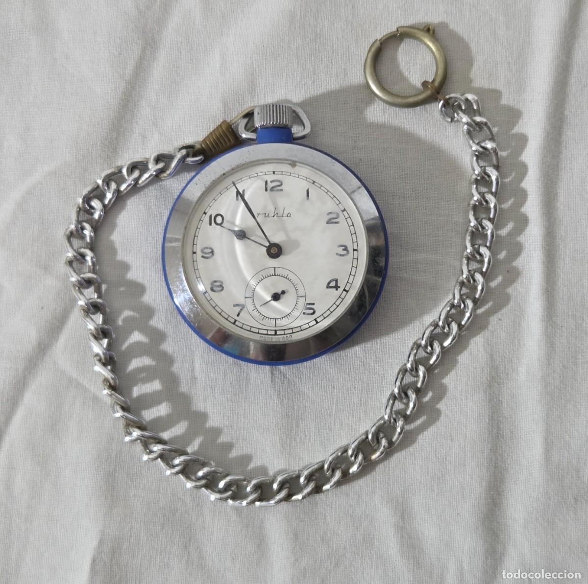 Relojes de bolsillo: Reloj de cuerda de bolsillo, Ruhla, Funciona