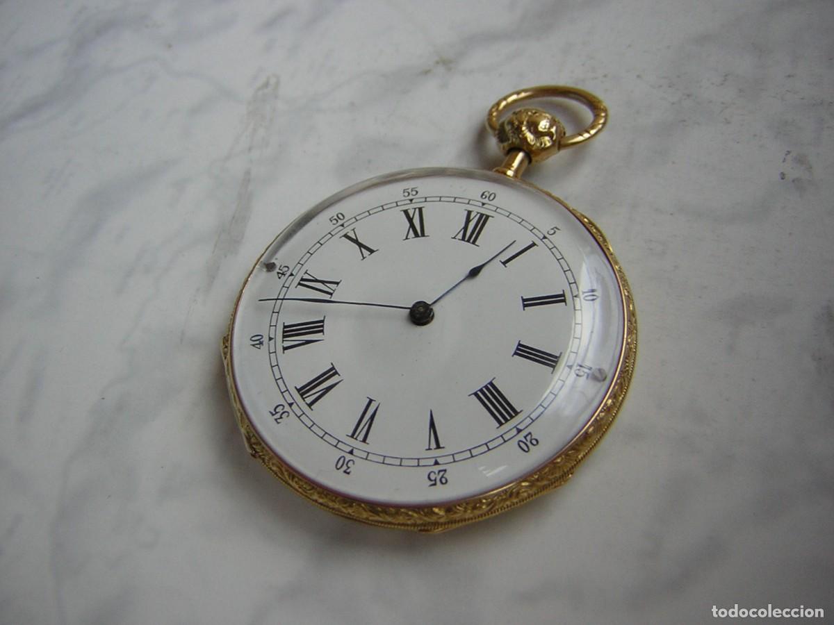 Relojes de bolsillo: RELOJ DE BOLSILLO ORO 18K 18KT SONERIA A CUARTOS A&Ntilde;O 1850