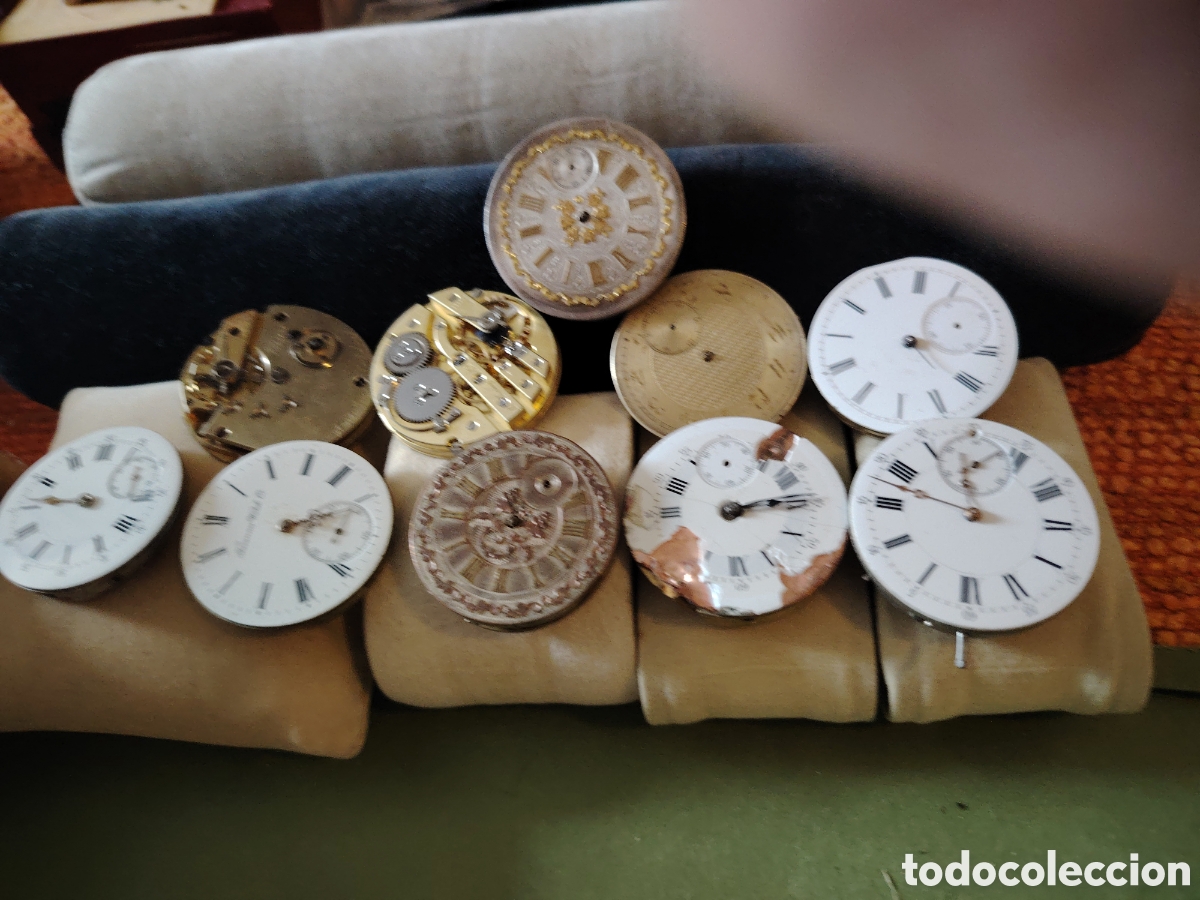 Relojes de bolsillo: Lote m&aacute;quinas algibeira