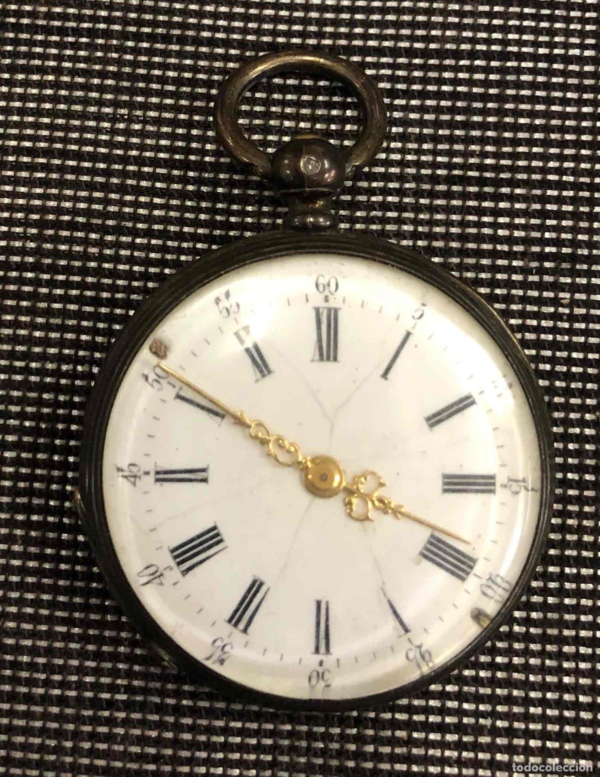 Relojes de bolsillo: RELOJ DE BOLSILLO CYLINDRE HUIT RUBIS. SIN MARCA. &iquest;PLATA?