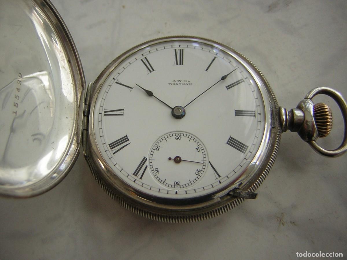 Relojes de bolsillo: RELOJ DE BOLSILLO PLATA MACIZA 3 TAPAS A&Ntilde;O 1880-1890