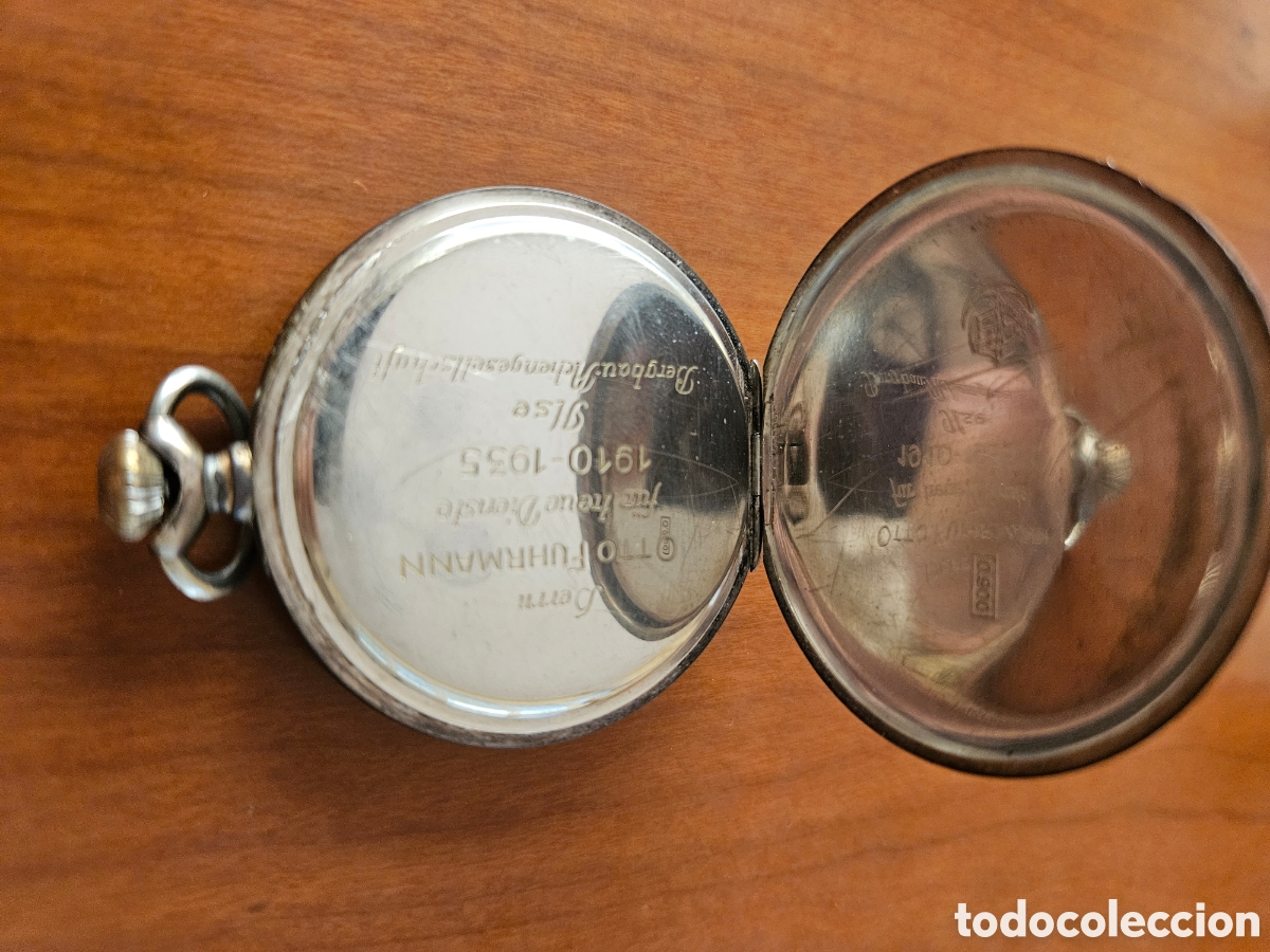 Relojes de bolsillo: Reloj plata 900 , no funciona - Foto 4