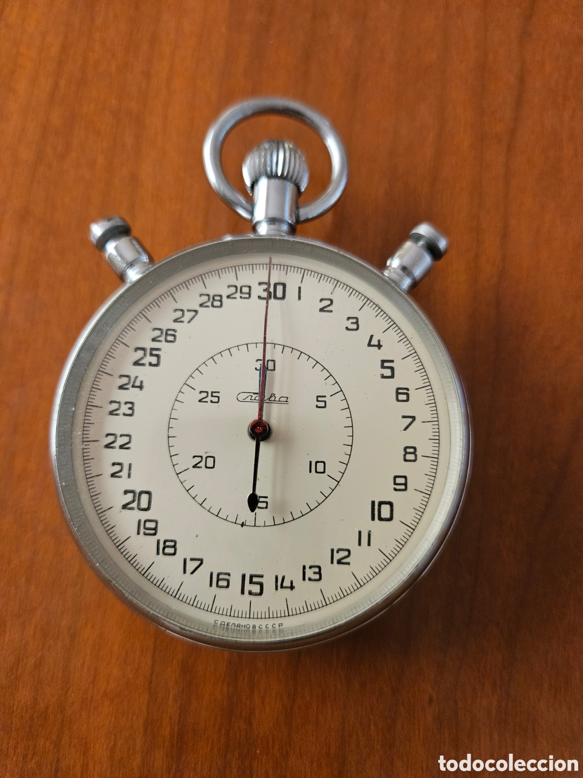 Relojes de bolsillo: Crono sovi&eacute;tico, no funciona