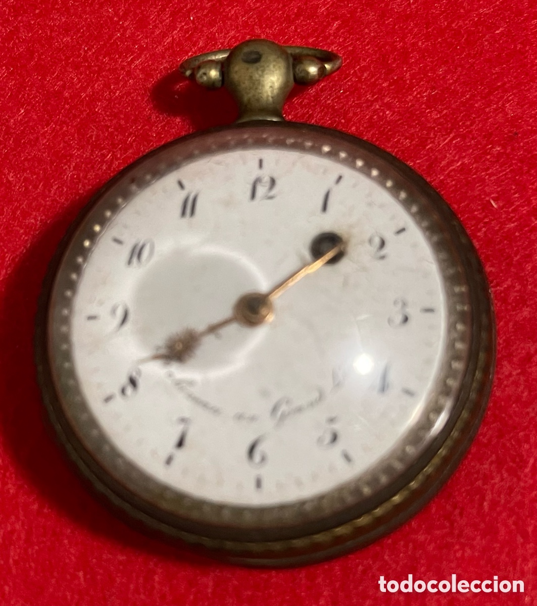Relojes de bolsillo: Antiguo Reloj De Bolsillo, Catalino, en plata de ley contrastada. Funcionando