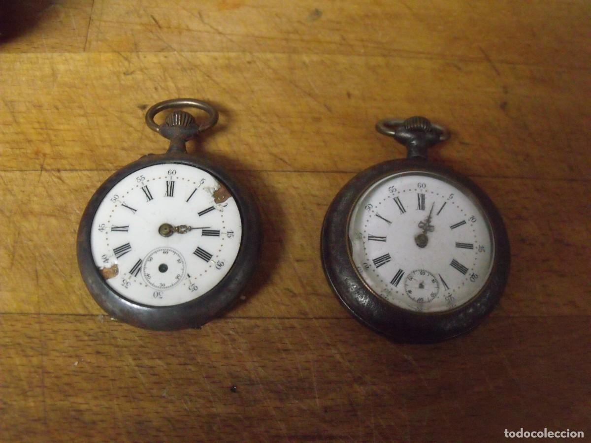 Relojes de bolsillo: 2 ANTIGUOS RELOJES BOLSILLO-LOTE 259-99