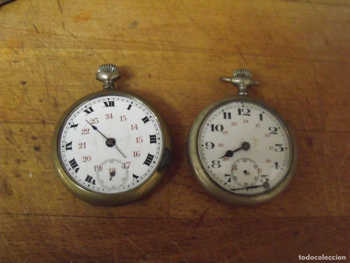 Relojes de bolsillo: 2 ANTIGUOS RELOJES BOLSILLO-LOTE 259-99