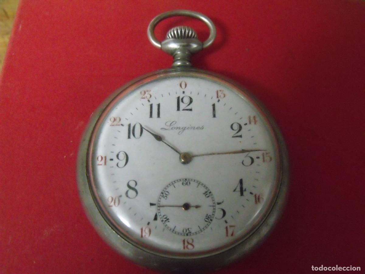 Relojes de bolsillo: ANTIGUO RELOJ BOLSILLO-LONGINES SUIZA-A&Ntilde;O 1910-LOTE 672 88-FUNCIONA