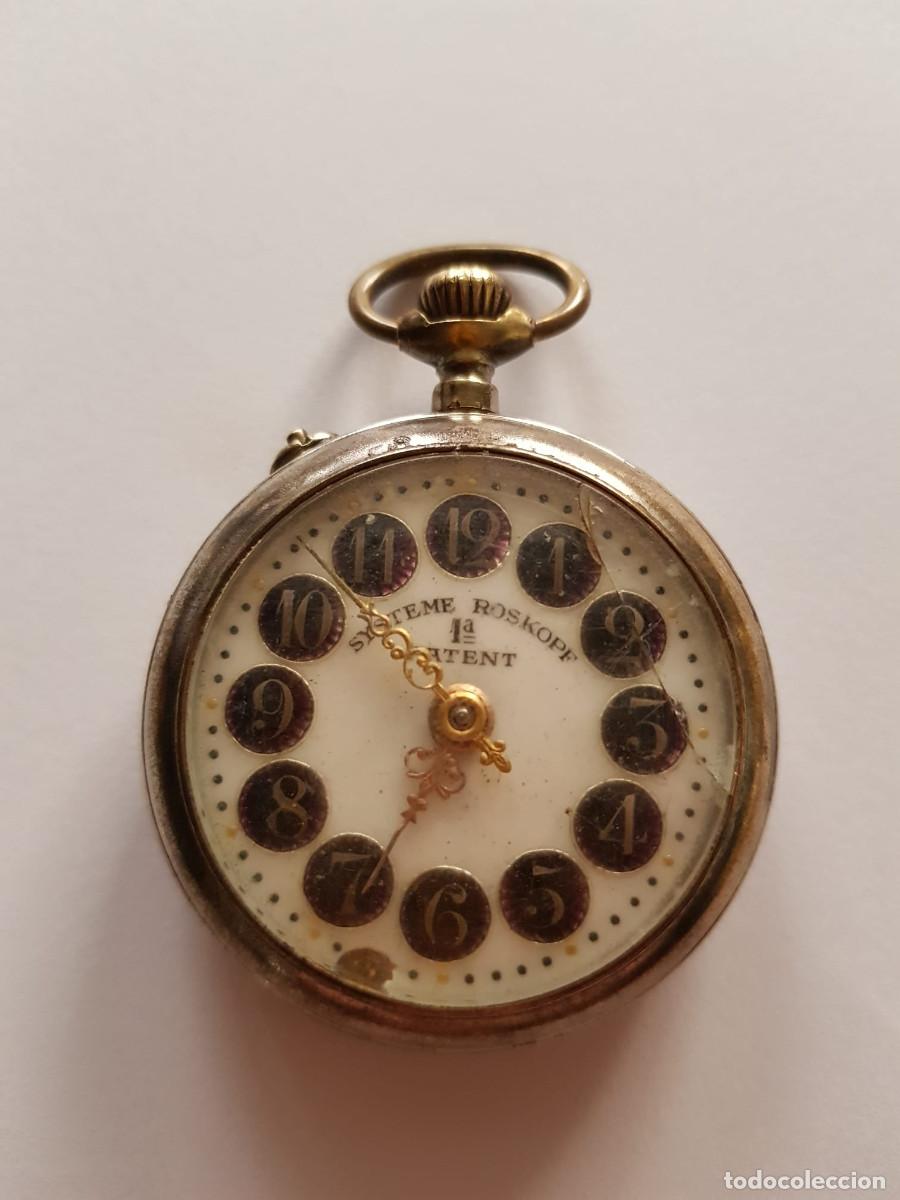 Relojes de bolsillo: RELOJ DE BOLSILLO SYSTEME ROSCOPF 1&ordm; PATENT