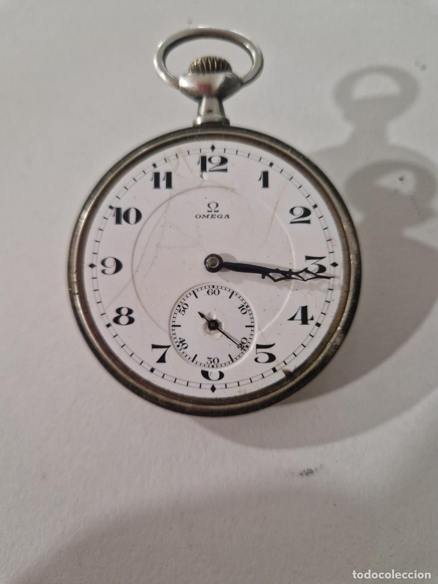 Relojes de bolsillo: Reloj Omega de plata