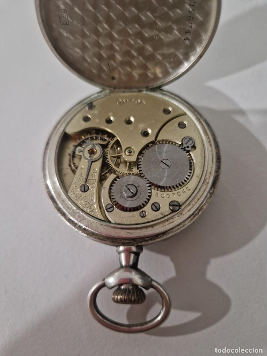 Relojes de bolsillo: Reloj Omega de plata - Foto 2