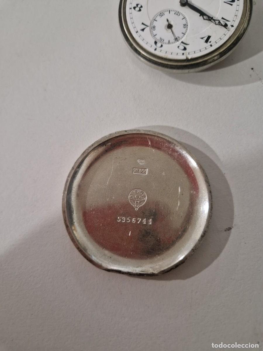 Relojes de bolsillo: Reloj Omega de plata - Foto 3