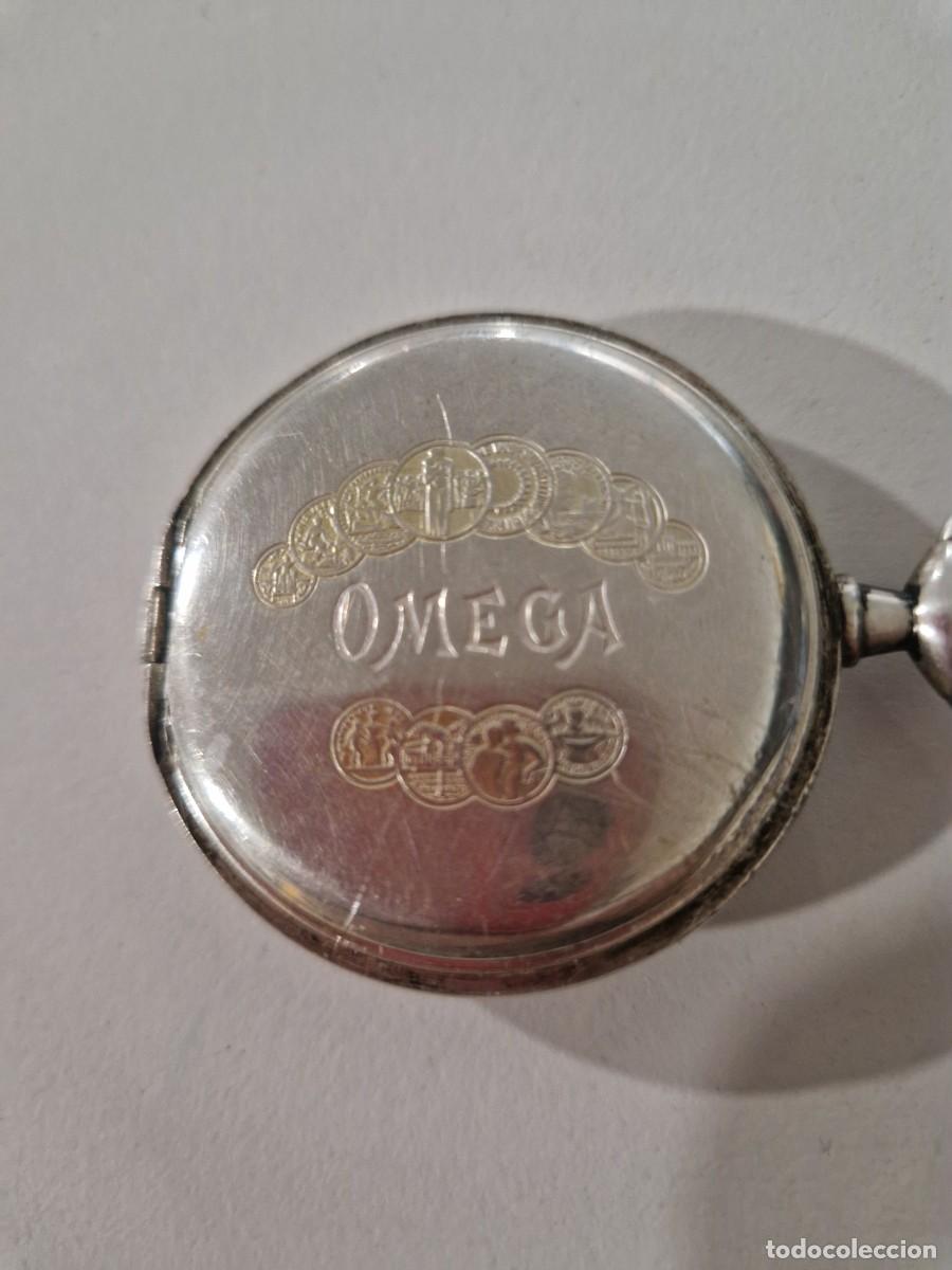 Relojes de bolsillo: Reloj Omega de plata - Foto 4