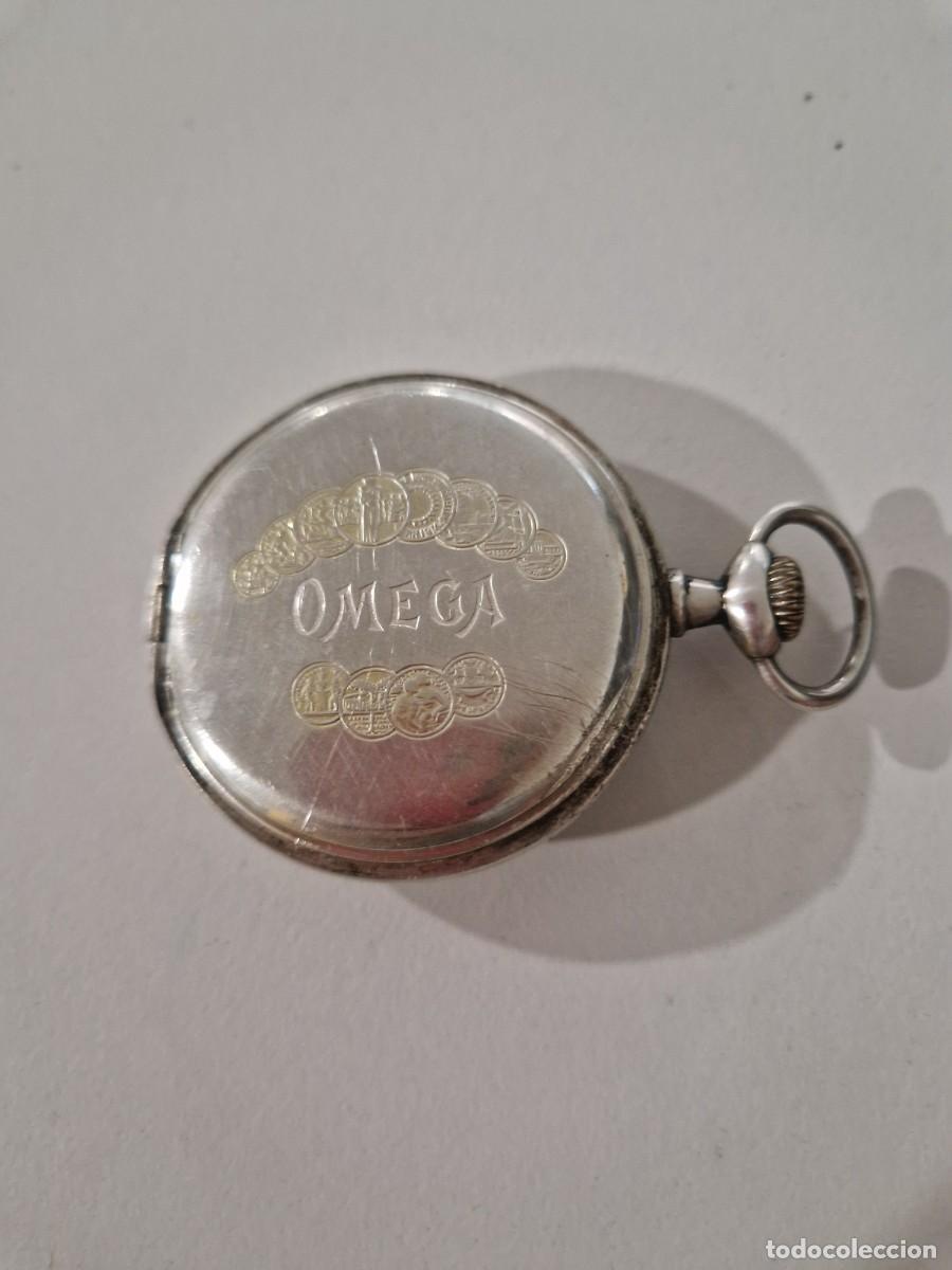 Relojes de bolsillo: Reloj Omega de plata - Foto 5