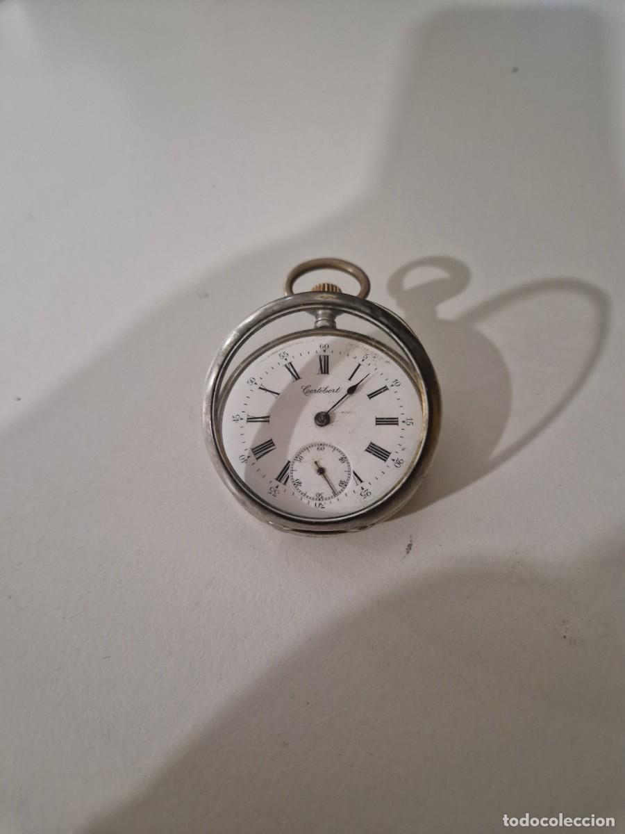 Relojes de bolsillo: Reloj bolsillo Cort&eacute;bert. Plata - Foto 2