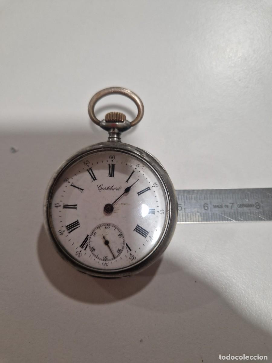 Relojes de bolsillo: Reloj bolsillo Cort&eacute;bert. Plata - Foto 3