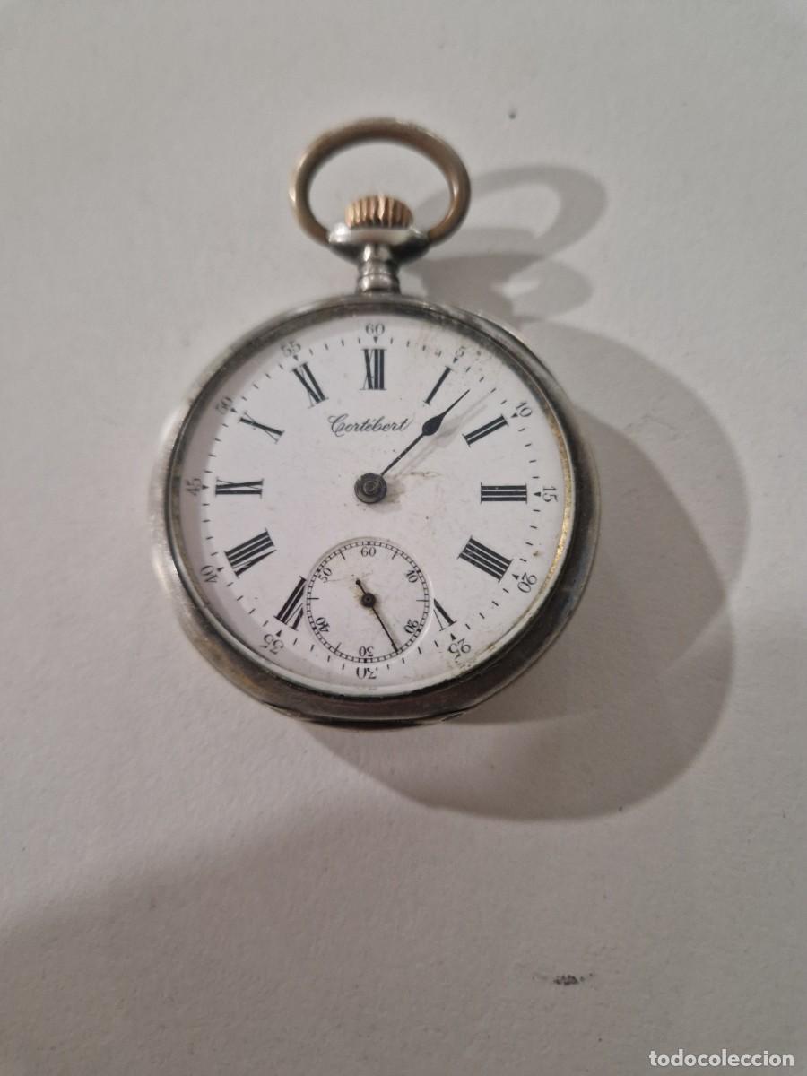 Relojes de bolsillo: Reloj bolsillo Cort&eacute;bert. Plata - Foto 13