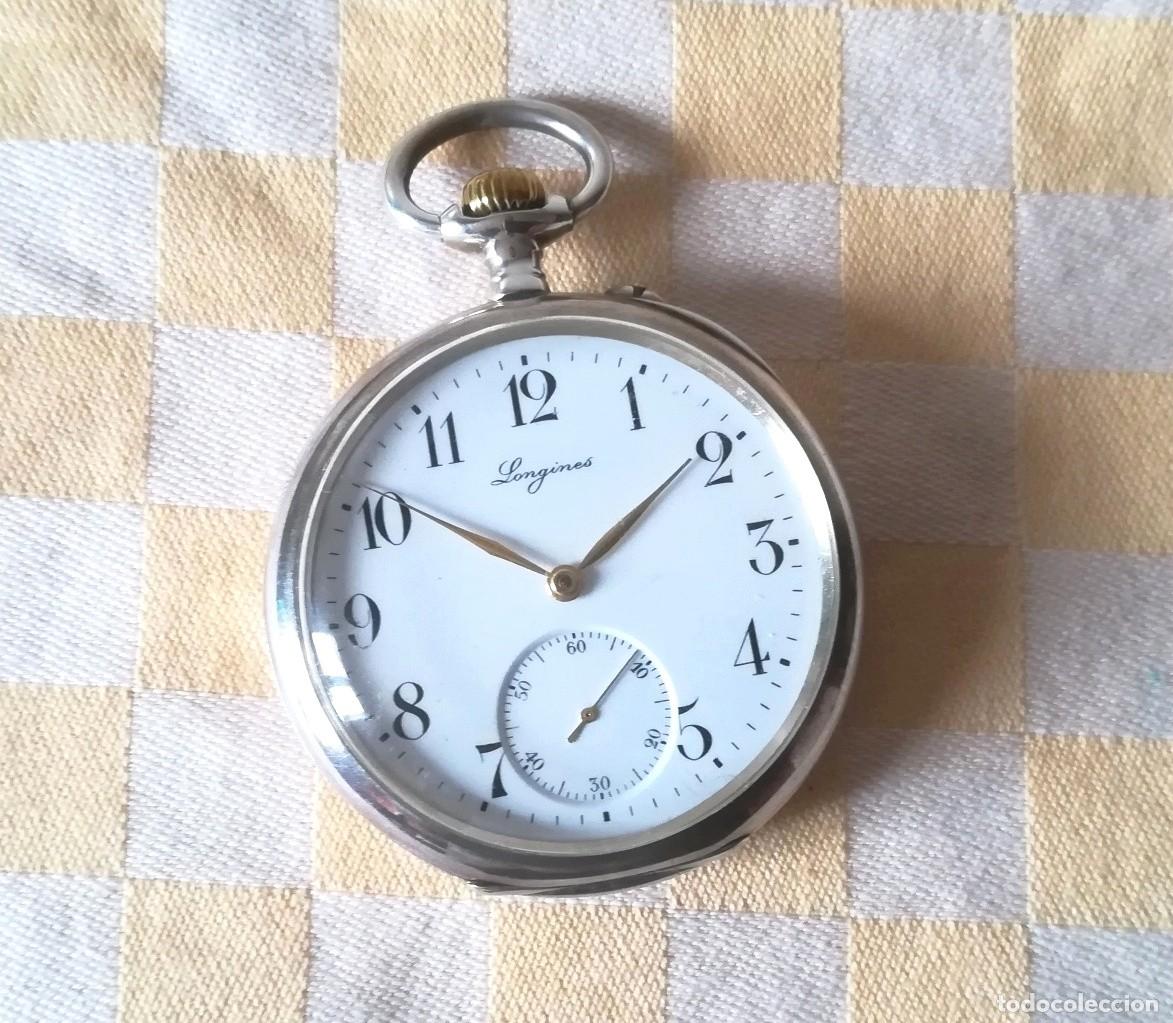 Relojes de bolsillo: Reloj de bolsillo Longines Grand Prix 1889 original en plata 800