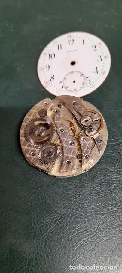 Relojes de bolsillo: Maquina bolsillo escape de cilindro (funciona-volante bien)(cd-13826) cajon de ventas