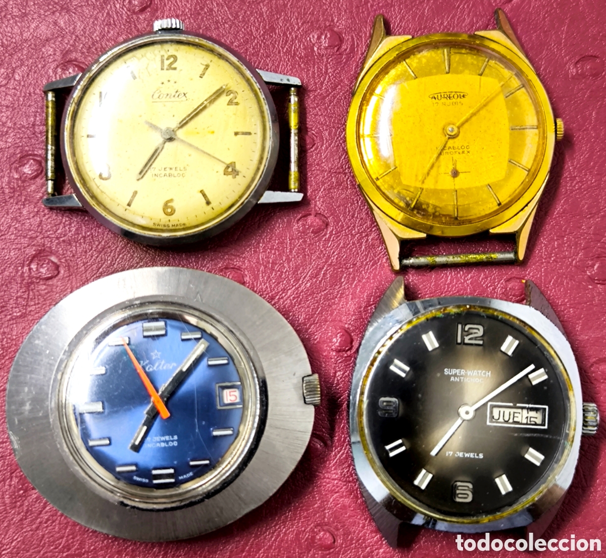Relojes de bolsillo: 4 RELOJES VINTAGE HOMBRE FUNCIONANDO