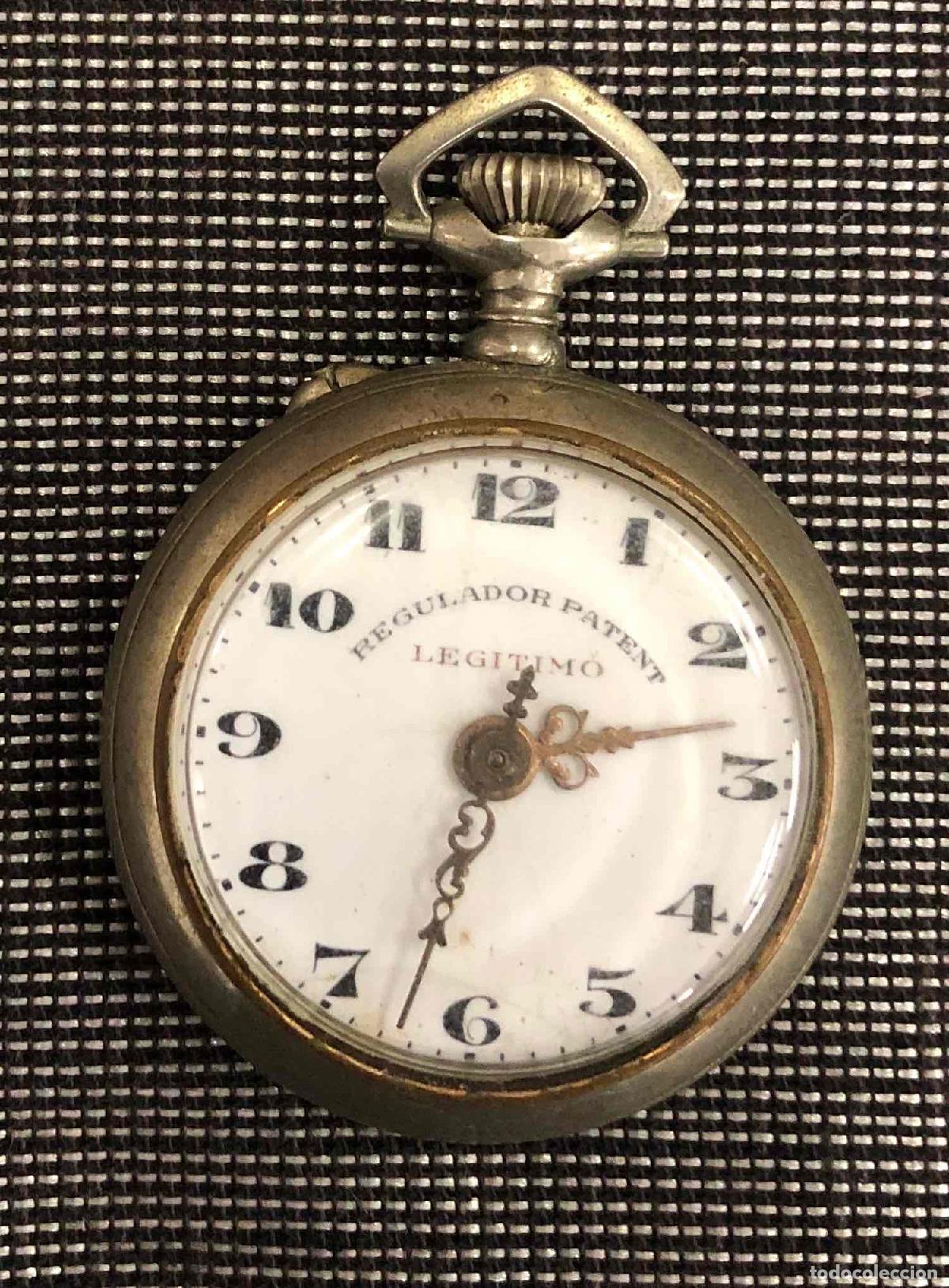 Relojes de bolsillo: RELOJ DE BOLSILLO REGULADOR PATENT LEGITIMO C. BLANCO Y CIA. LA HABANA, CUBA. FUNCIONA