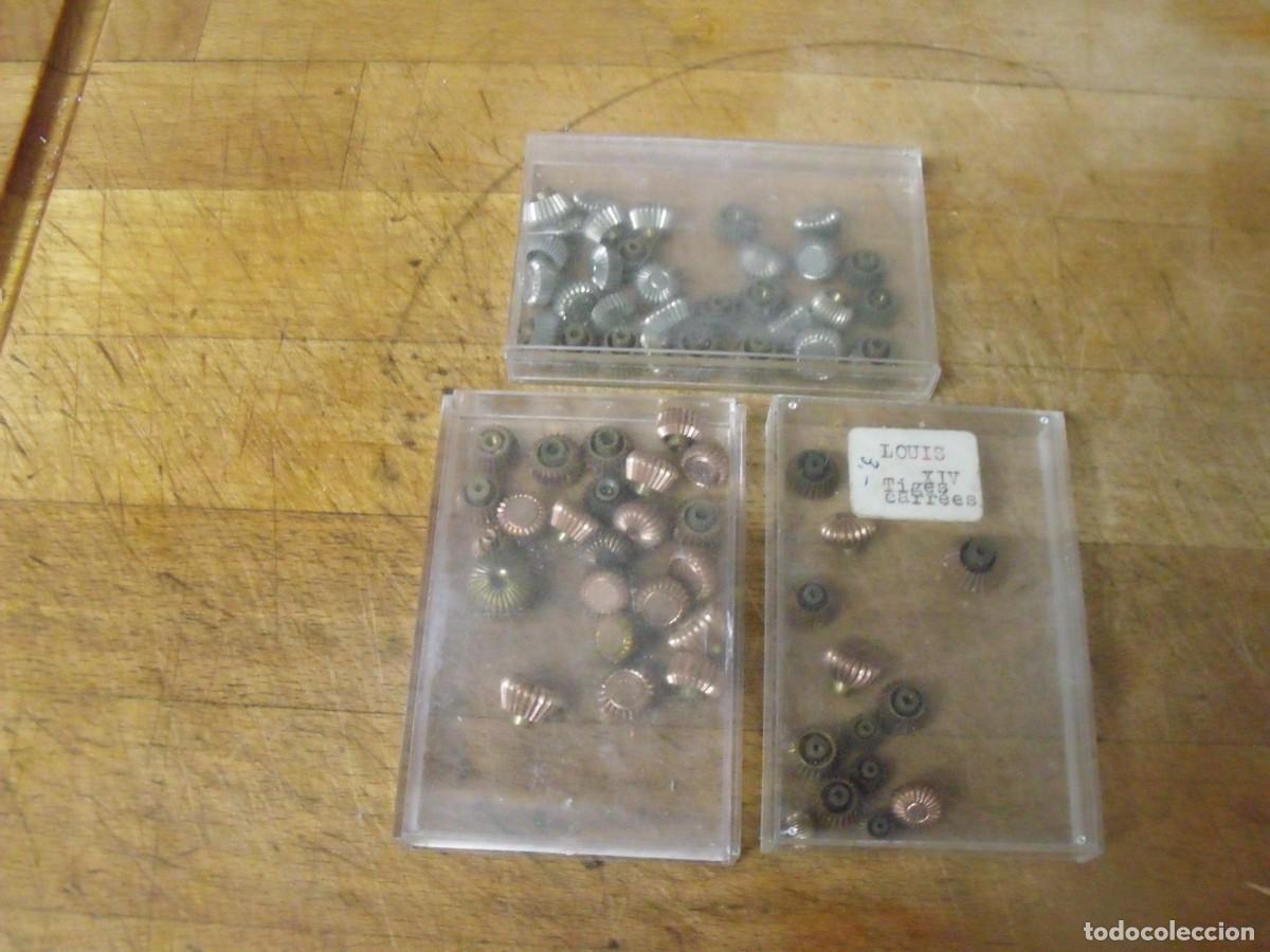 Relojes de bolsillo: 3 cajas con coronas grandes para relojes bolsillo-lote 675