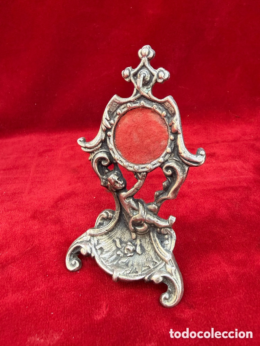 Relojes de bolsillo: Antiguo soporte de reloj de bolsillo,1900!Querubin!