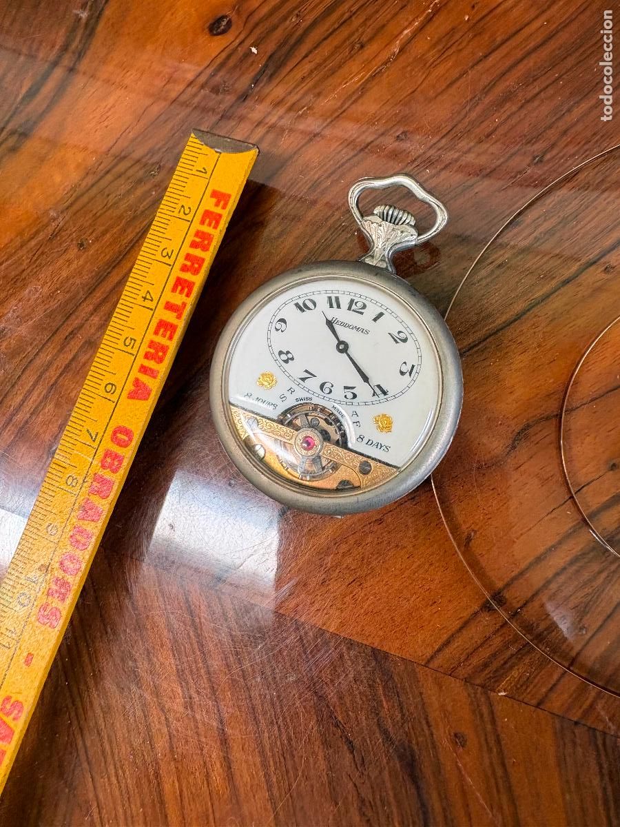Relojes de bolsillo: Hebdomas 8 dias cuerda a reparar