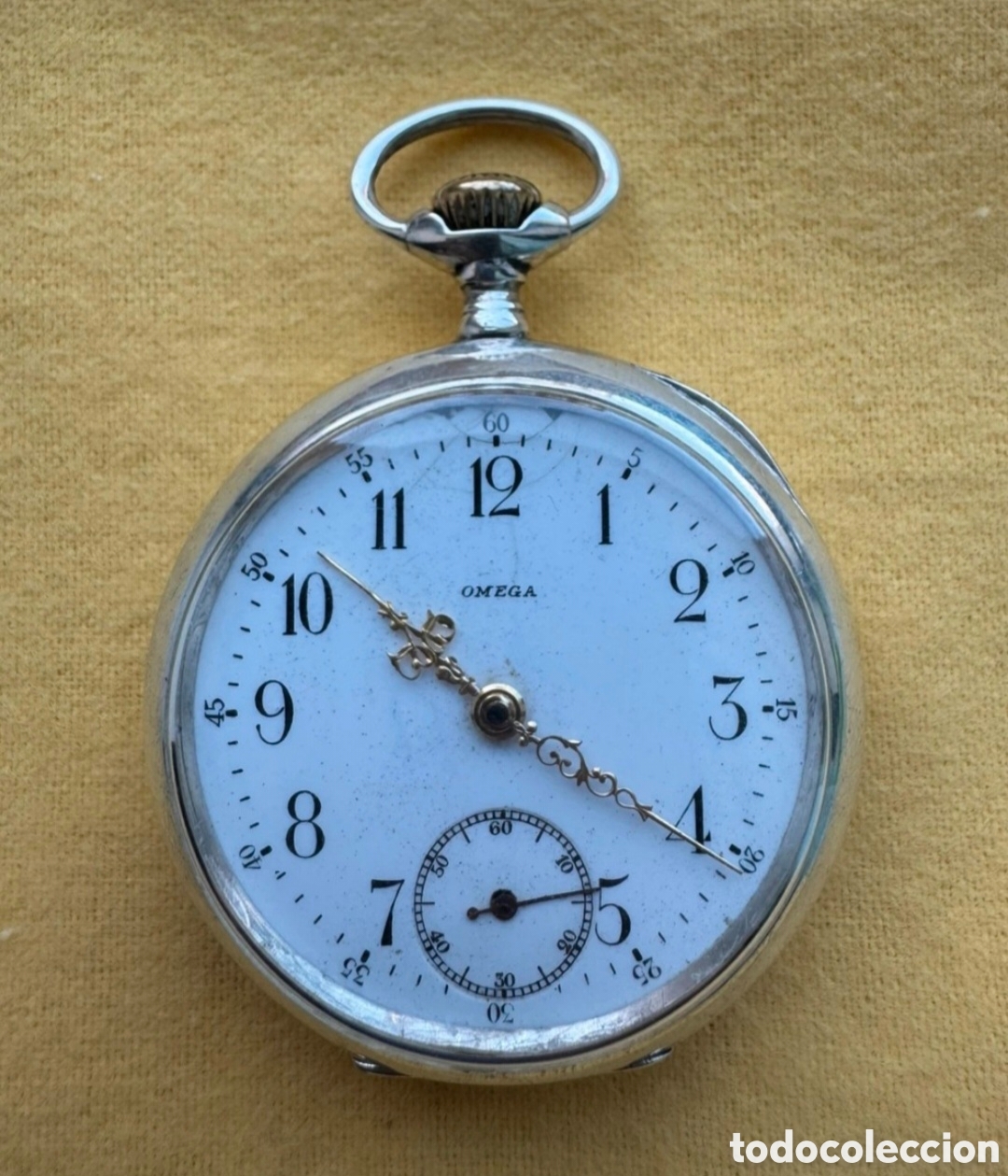 Relojes de bolsillo: Rel&oacute;gio de Bolso Antigo Omega em Prata 900 (Ano 1900)