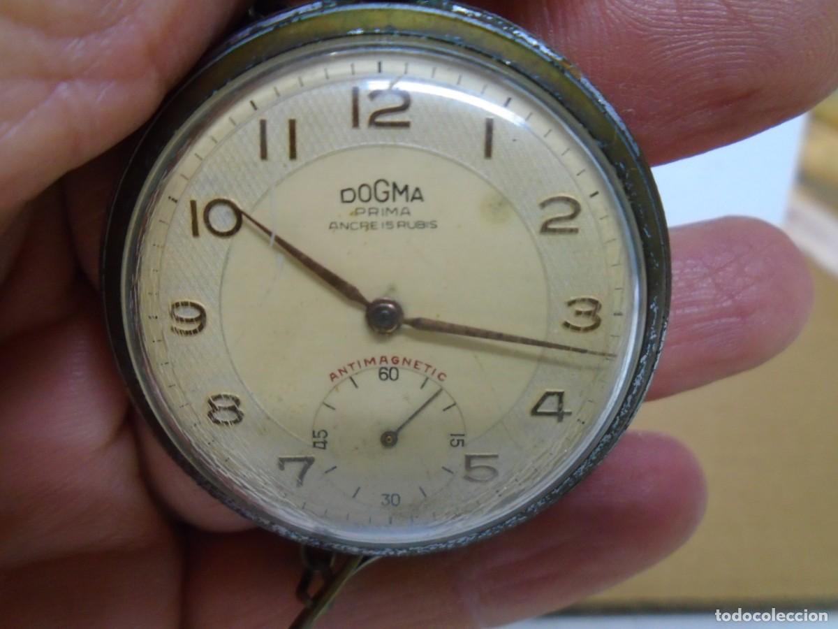 Relojes de bolsillo: ANTIGUO RELOJ DE BOLSILLO ,FUNCIONANDO DOGMA PRIMA ANCRE 15 RUBIS,ANTIMAGNETIC,SWISS MADE.