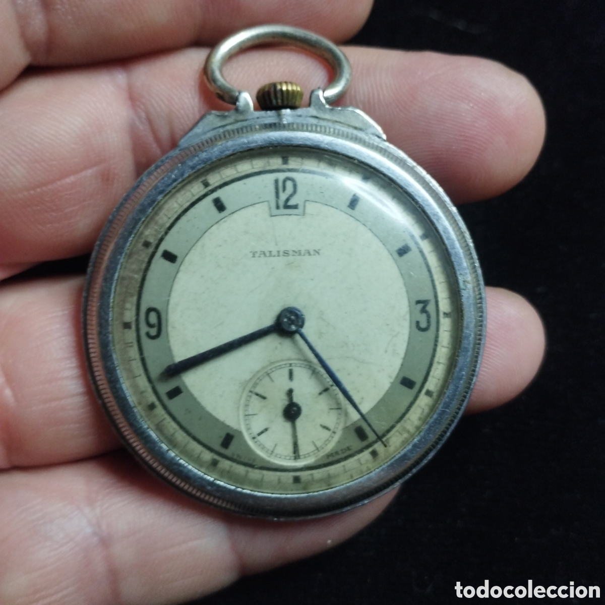 Relojes de bolsillo: Reloj de Bolsillo. Talism&aacute;n. No funciona, para restaurar o piezas. Suizo.