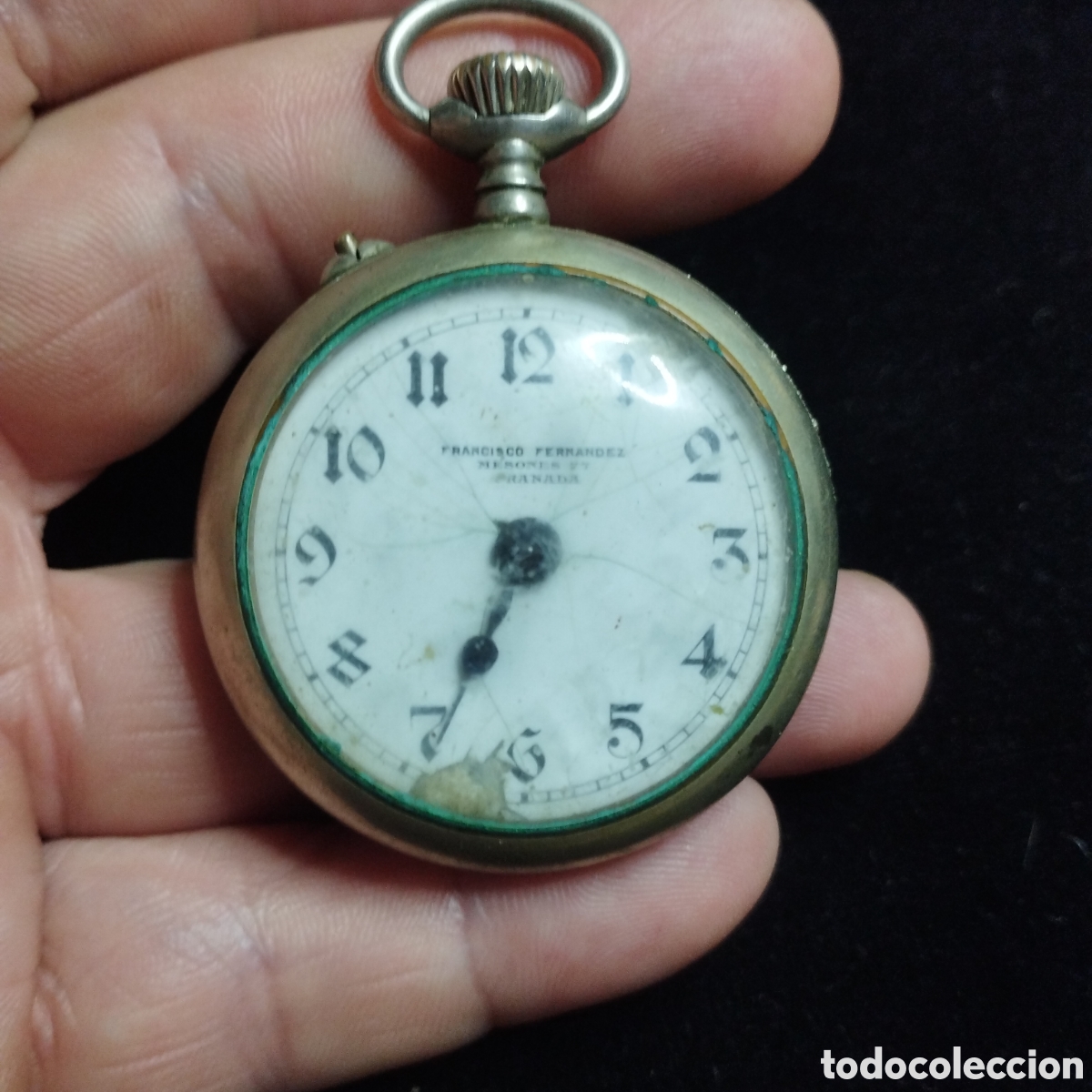 Relojes de bolsillo: Reloj de bolsillo. Francisco Fern&aacute;ndez. Granada. No funciona, falta aguja, esfera rota, para piezas