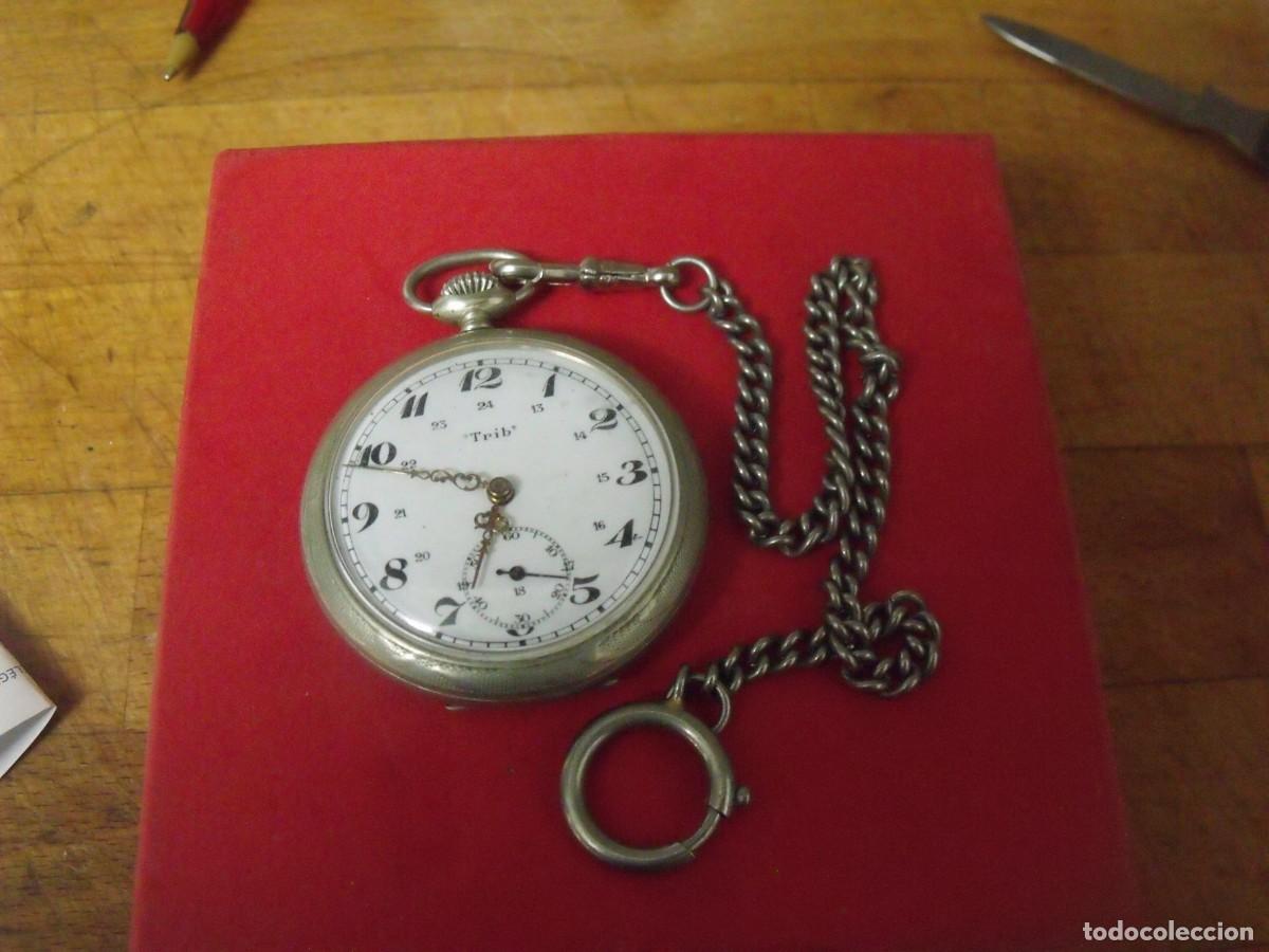 Relojes de bolsillo: ANTIGUO RELOJ BOLSILLO EN ARGENTAN-A&Ntilde;O 1920-LOTE 259-100-FUNCIONA-LEONTINA EPOCA