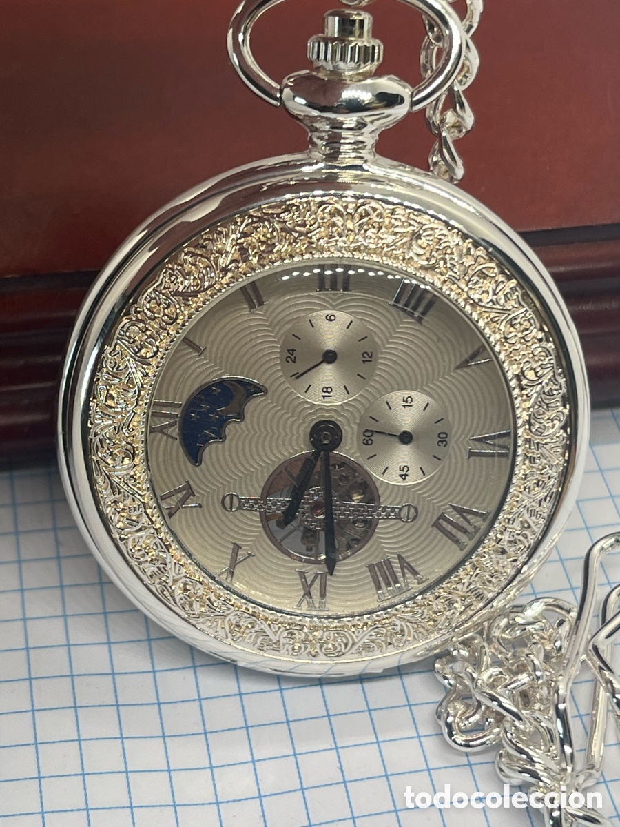 Pocket watches: RELOS DE CARGA MANUAL DE BOLSILLO CON LEONTINA