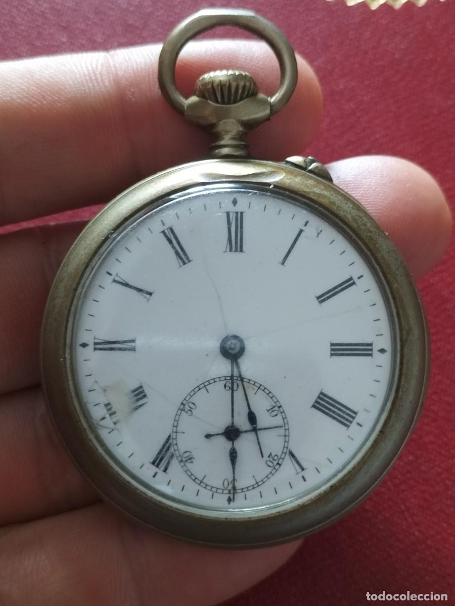 Relojes de bolsillo: Antiguo reloj de bolsillo de carga manual ppio S XX. Amstel.