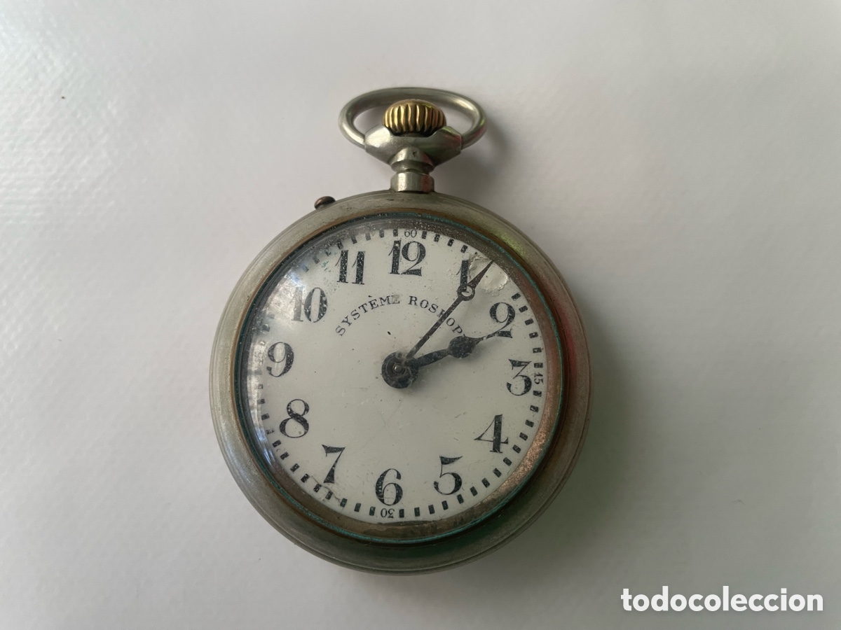 Relojes de bolsillo: Reloj de bolsillo Syst&egrave;me Roskopf, 54mm - No funciona