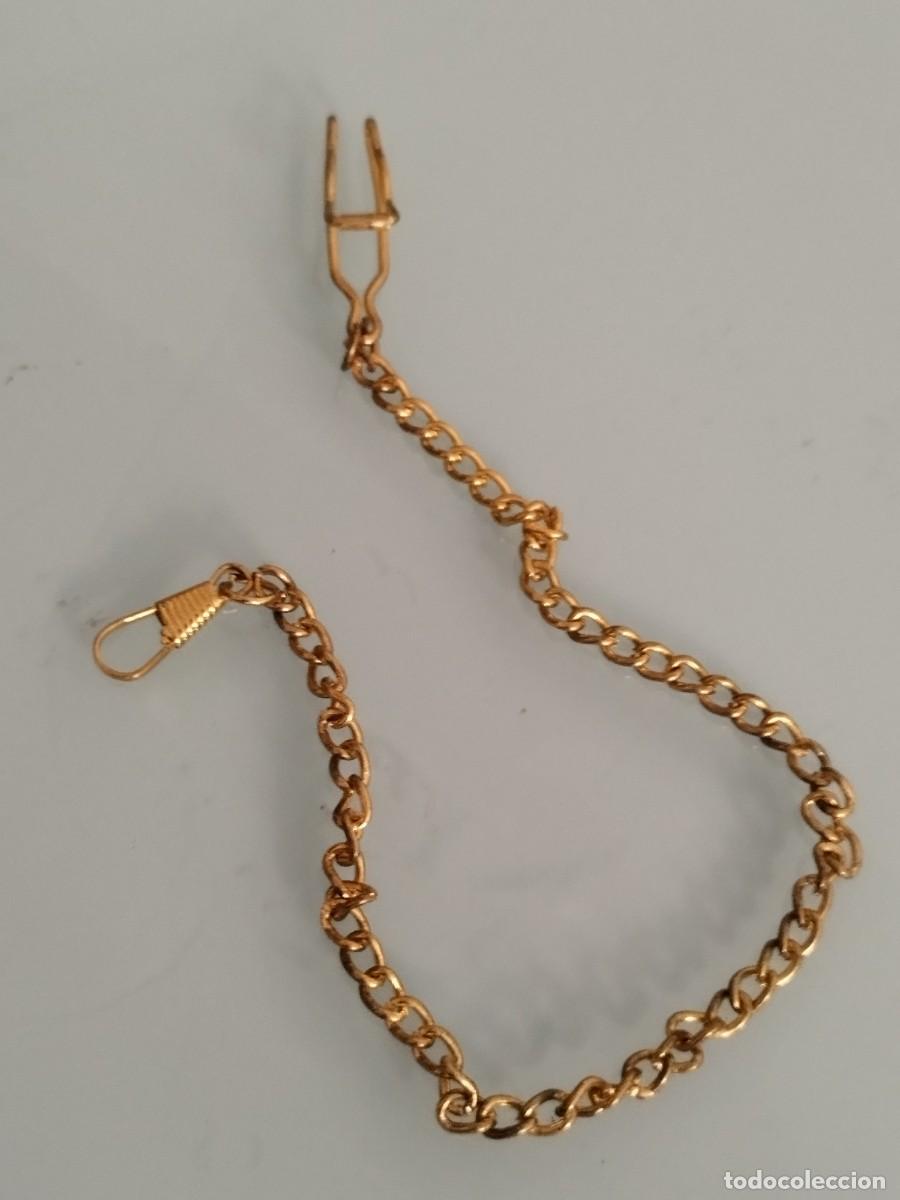 Relojes de bolsillo: Antigua leontina o cadena de reloj de bolsillo.