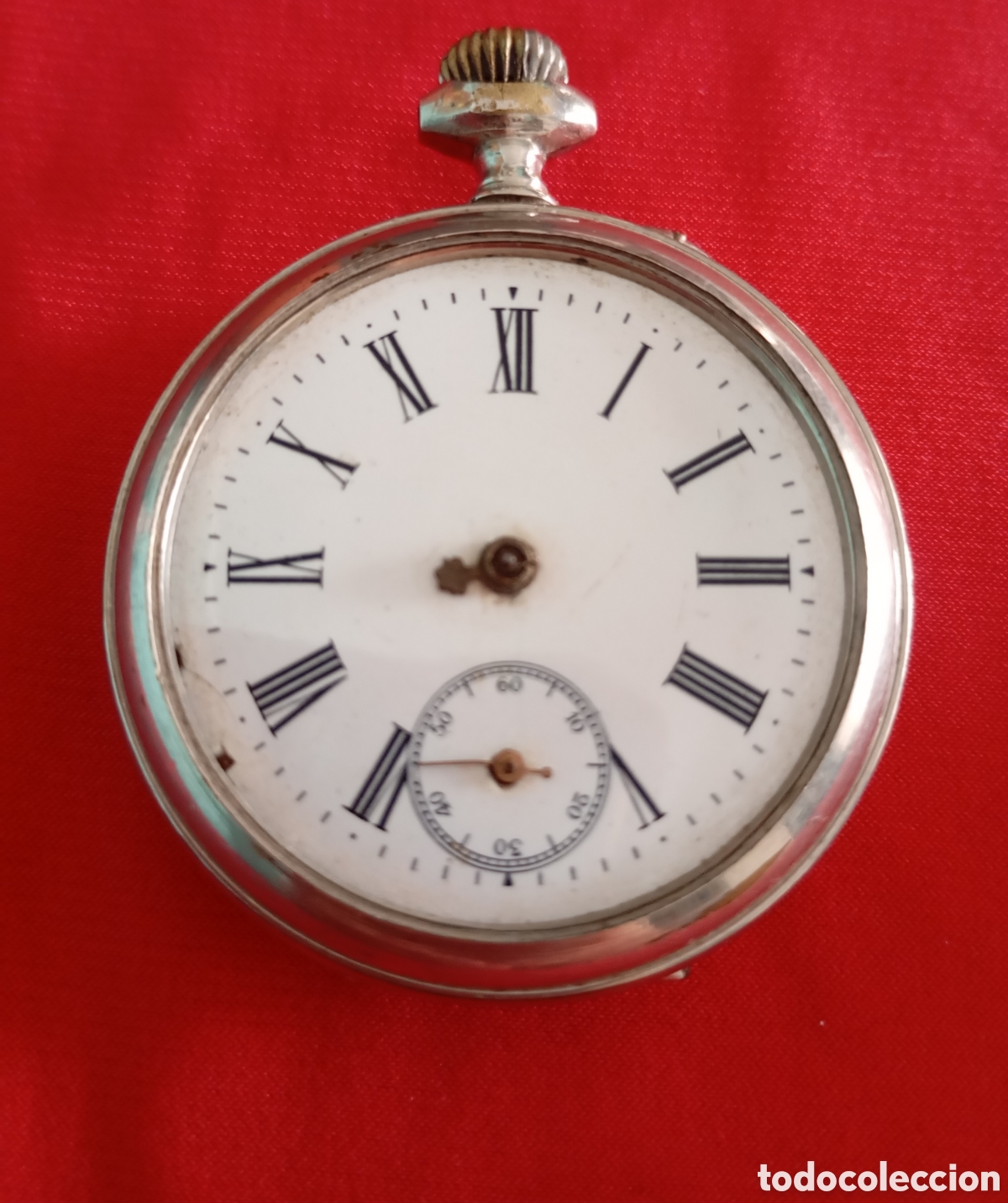 Relojes de bolsillo: Reloj bolsillo L'Alouette 44mm Movimiento mec&aacute;nico para restaurar. Volante bien