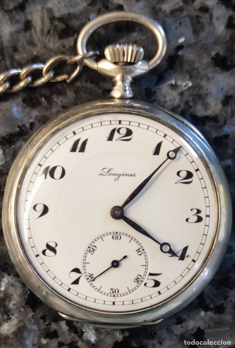 Relojes de bolsillo: Longines principios del siglo XX en plata.