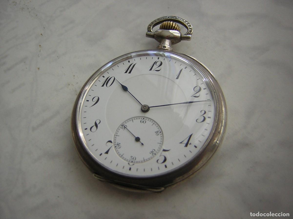 Relojes de bolsillo: RELOJ DE BOLSILLO DE PLATA MACIZA A&Ntilde;O 1910-1920