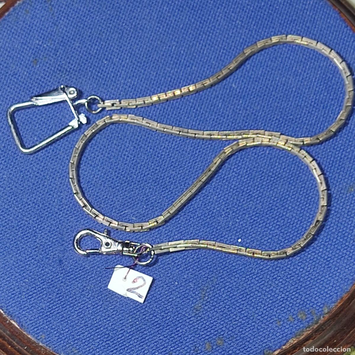 Relojes de bolsillo: Leontina plateada & cadena para reloj de bolsillo. *2*