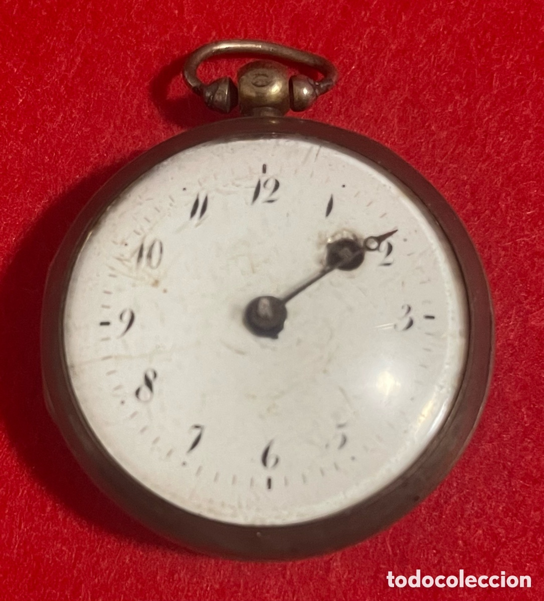 Relojes de bolsillo: Antiguo Reloj De Bolsillo, Catalino, en plata de ley. Funcionando